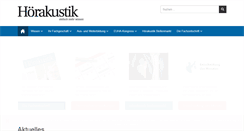 Desktop Screenshot of hoerakustik.net